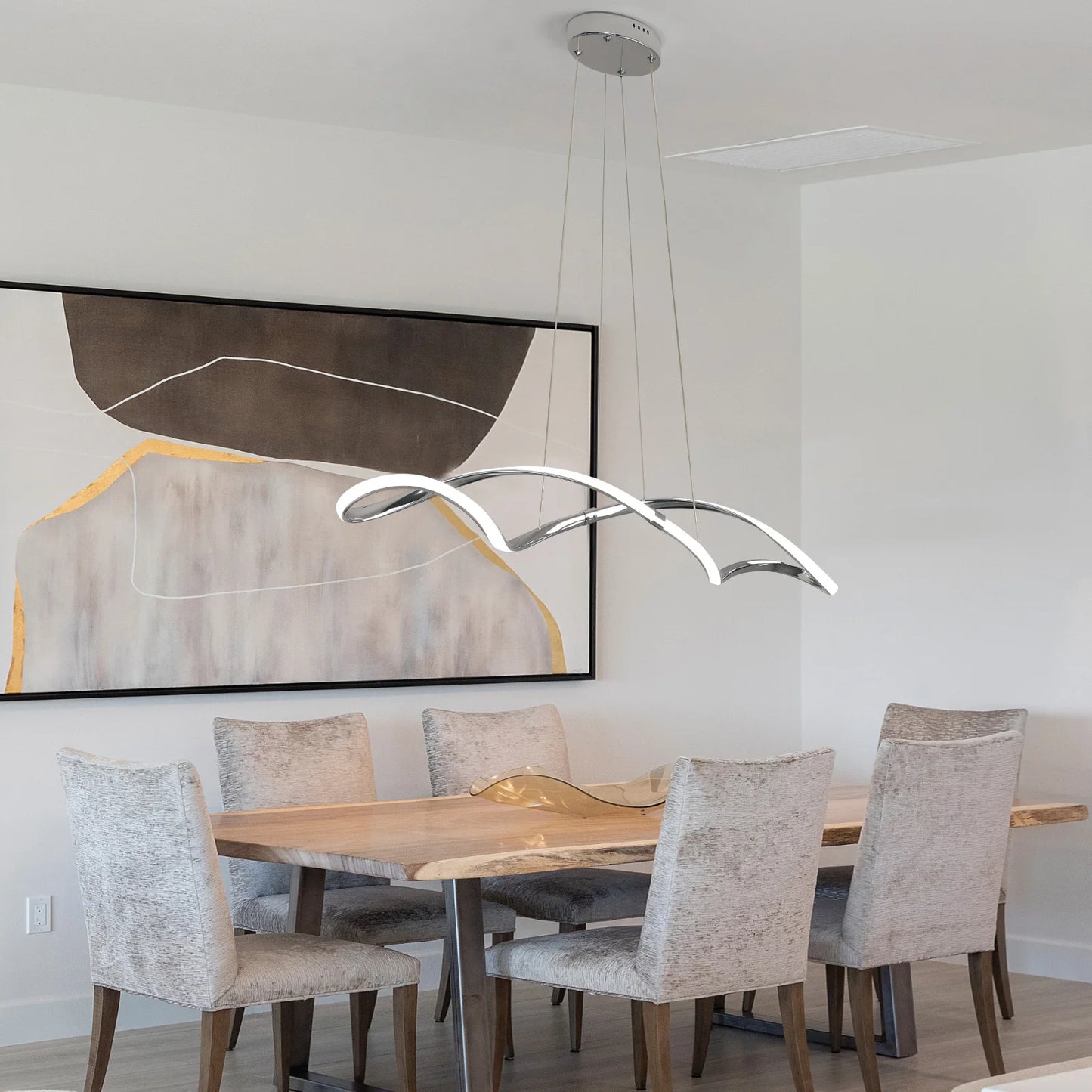 Gold/Chrome Ceiling Dimmable
