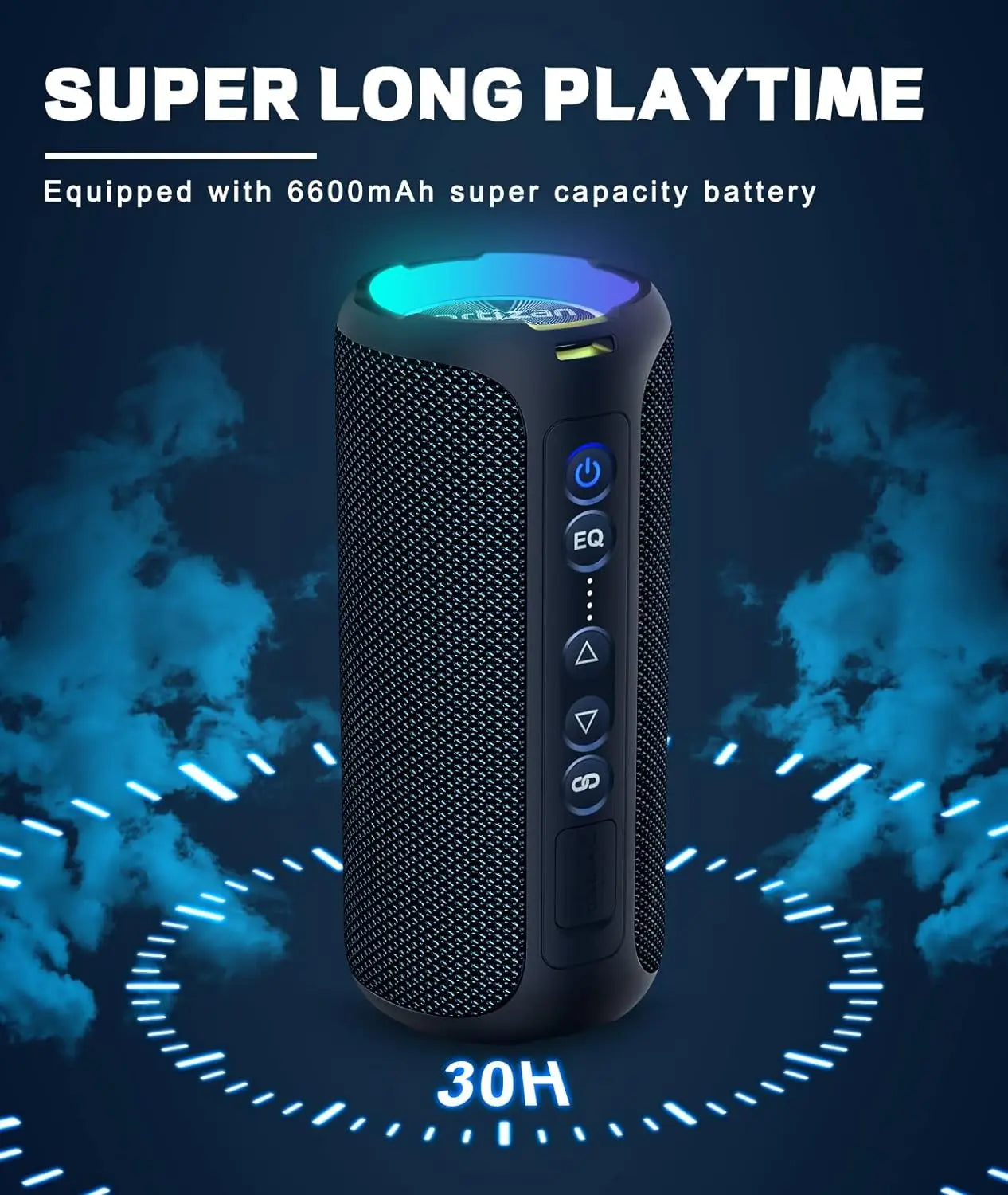 Bluetooth Speakers 40W Enhanced Bass Portable Outdoor Wireless Speaker