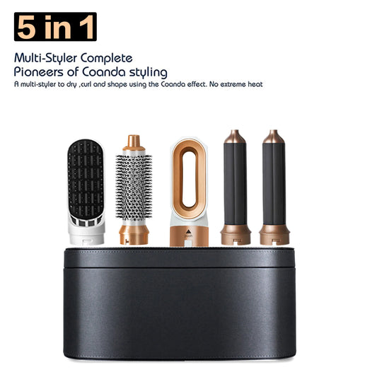 5-In-1 Multi-Function Hair Dryer Hair Straightener Curling Iron Curling Iron with Hair Brush Hot Air Comb Styling Set