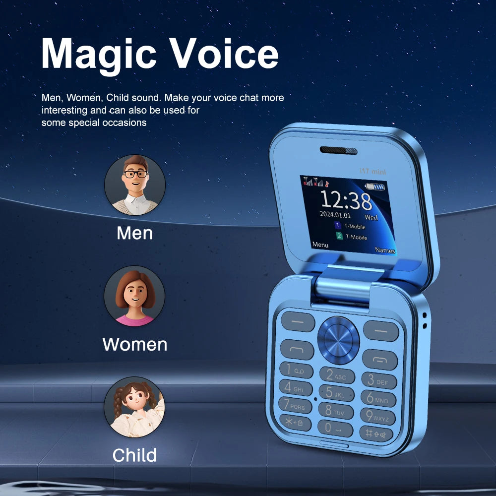 I17 Mini Flip Mobile Phone