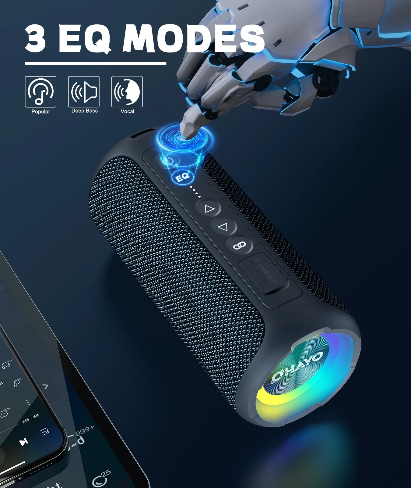 Bluetooth Speakers 40W Enhanced Bass Portable Outdoor Wireless Speaker