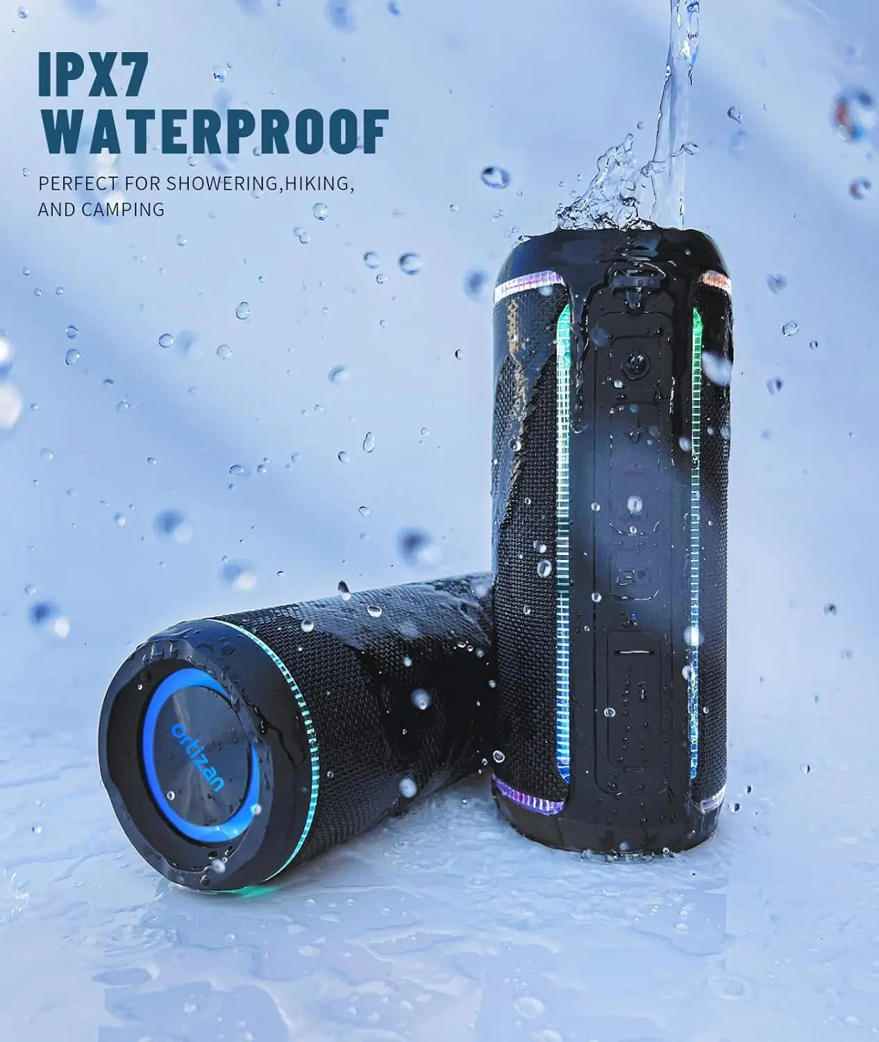 X30 Portable Bluetooth Speakers Bass Boost 40W Powerful Wireless IPX7 Waterproof Speaker with 6600Mah Battery USB/TF/AUX