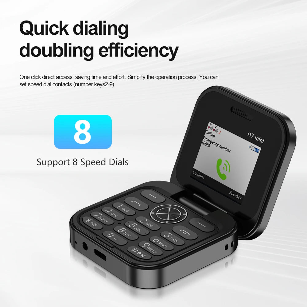 I17 Mini Flip Mobile Phone