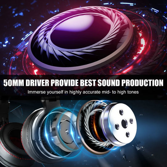 Professional Studio Pro DJ Headphones With Microphone