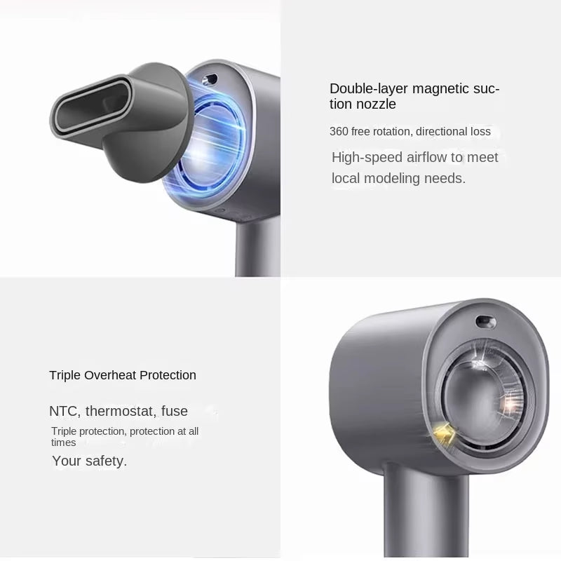 MIJIA High Speed Hair Dryer H701 Water Ion 65M/S Wind Speed 220V Professional Hair Care Quick Drye Negative Lon Hairdryer