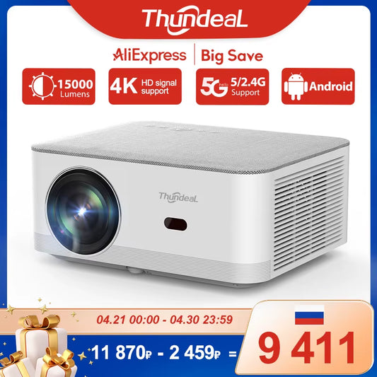 TD92 Pro Full HD Projector Portable Home Theater for 2K 4K 1080P Video Android WIFI Phone Td92Pro Beam Projector Cinema