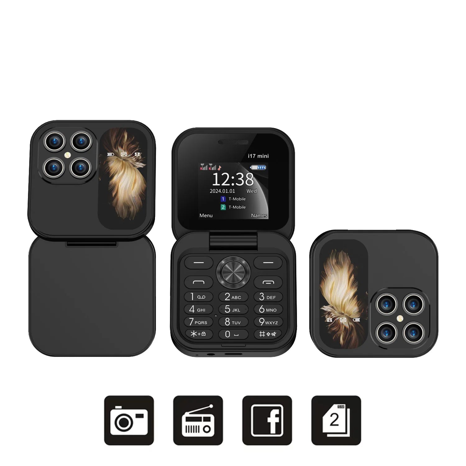 I17 Mini Flip Mobile Phone