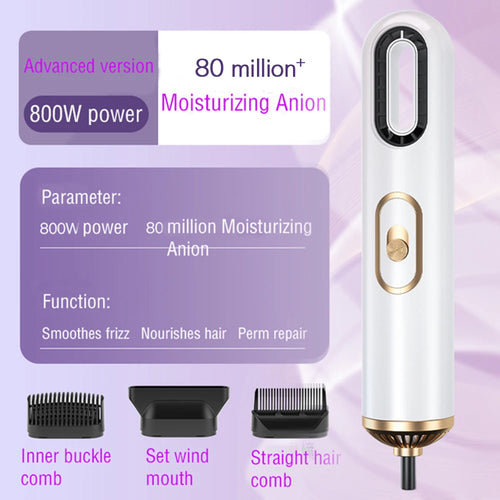Anion Hair Dryer Professional Hairdryer Hot and Cold Air 3 in 1 Blue