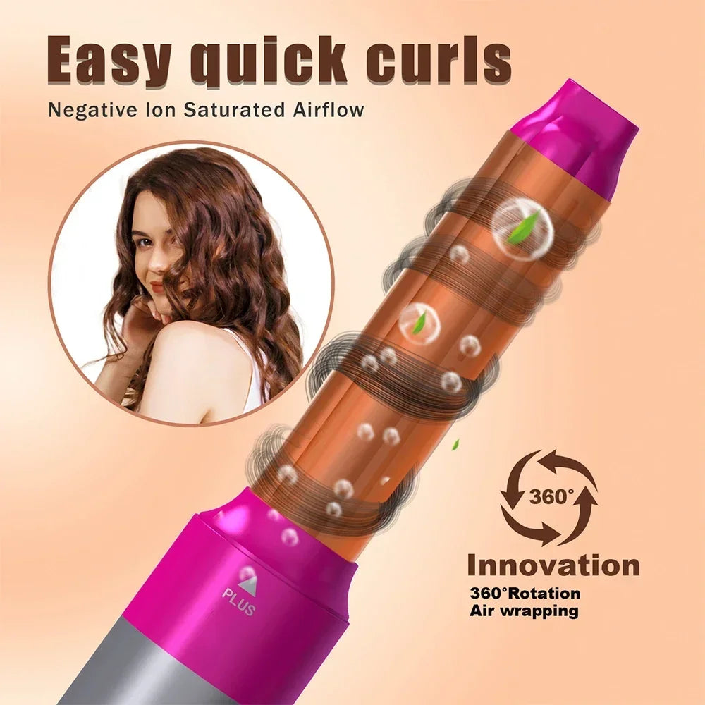 5-In-1 Multi-Function Hair Dryer Hair Straightener Curling Iron Curling Iron with Hair Brush Hot Air Comb Styling Set