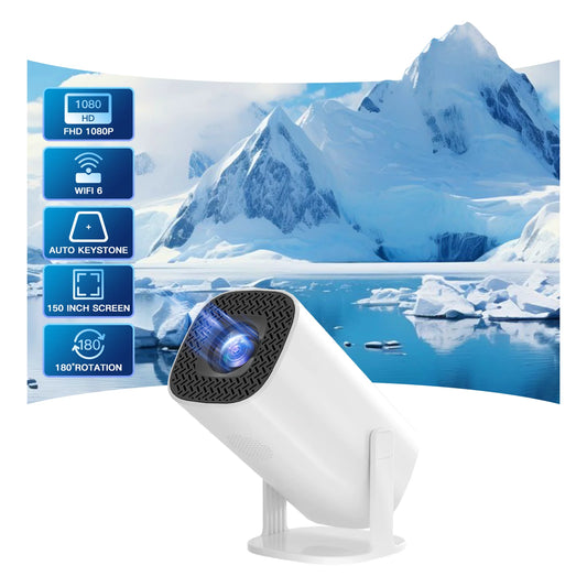 Android 11 Projector with Wifi 6 and Bluetooth Smart Mini Portable Projector 2.4G 5.8G Pocket Outdoor