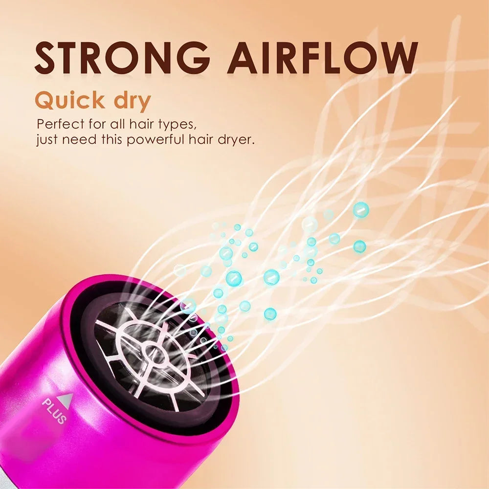 5-In-1 Multi-Function Hair Dryer Hair Straightener Curling Iron Curling Iron with Hair Brush Hot Air Comb Styling Set