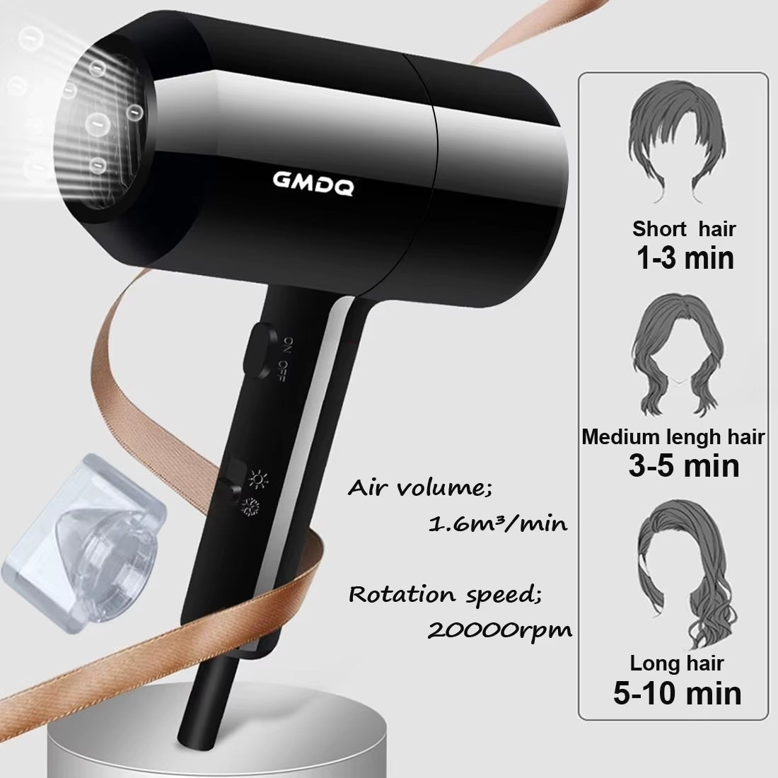 110V/220V Wall Mounted Hair Dryer Hotel Bathroom Hair Dryers Professional Constant Temperature Dryer with Holder Base