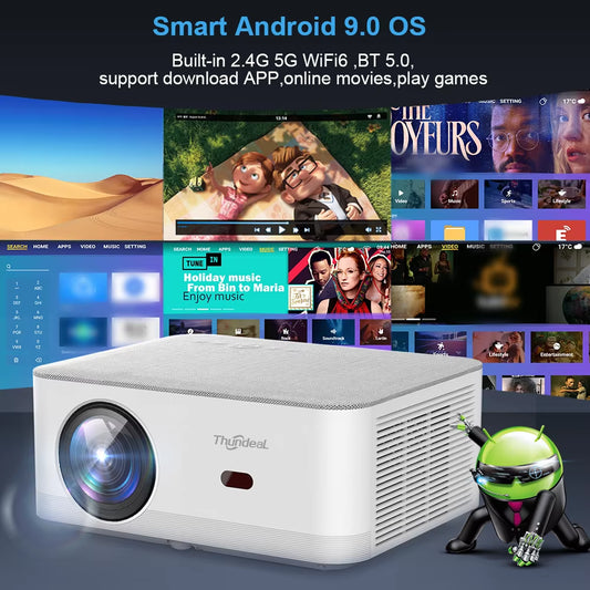 TD92 Pro Full HD Projector Portable Home Theater for 2K 4K 1080P Video Android WIFI Phone Td92Pro Beam Projector Cinema