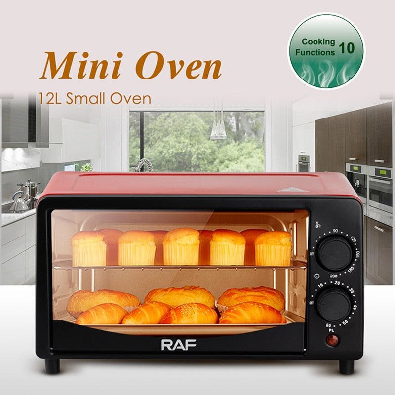 12L Electric Oven Multifunctional Mini Oven Frying Pan Baking Machine