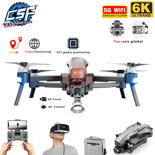 NEW M1 Pro Drone 4k Professional 2 Axis Gimbal HD Camera GPS 5g
