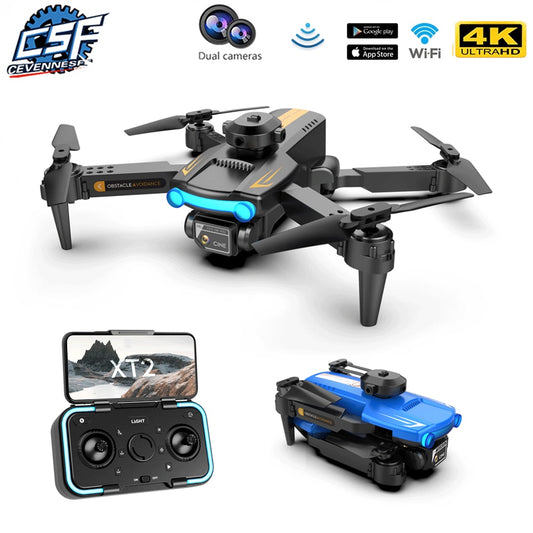 New Lsrc Xt2 Mini Drone 4k Dual Camera Four Side Obstacle