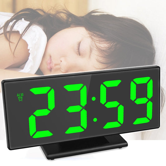 Digital Alarm Clock Led Mirror Electronic Alarm Clocks Large Lcd