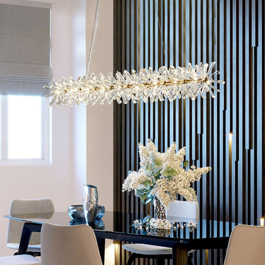Modern Lustre K9 Crystal G4 Led Chandelier Nordic Luxury Living
