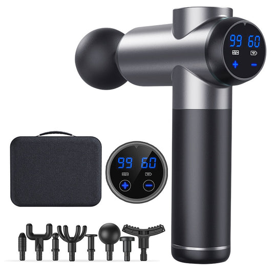 New Massage Gun Massager Lcd Screen 99gears 8heads Electric Fascia Gun