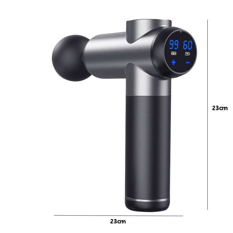 New Massage Gun Massager Lcd Screen 99gears 8heads Electric Fascia Gun