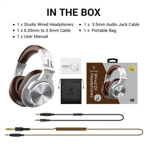 A71 Wired Headphones For Computer Phone With Mic Foldable