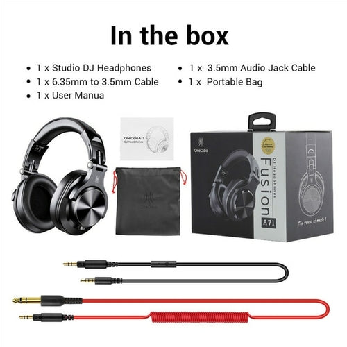 A71 Wired Headphones For Computer Phone With Mic Foldable