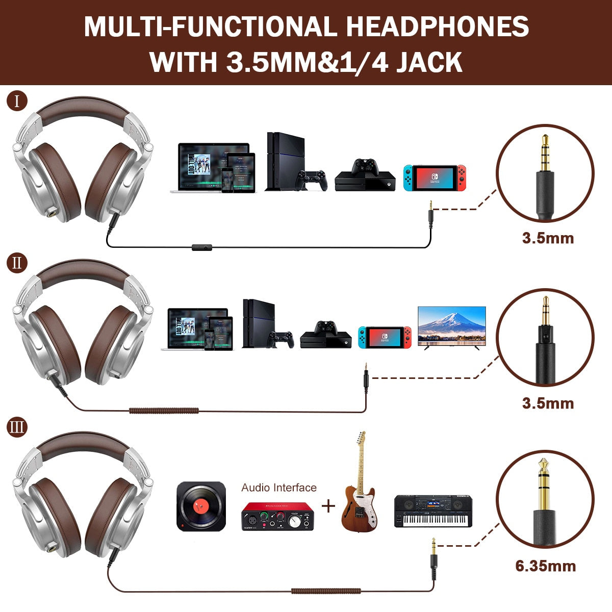 A71 Wired Headphones For Computer Phone With Mic Foldable