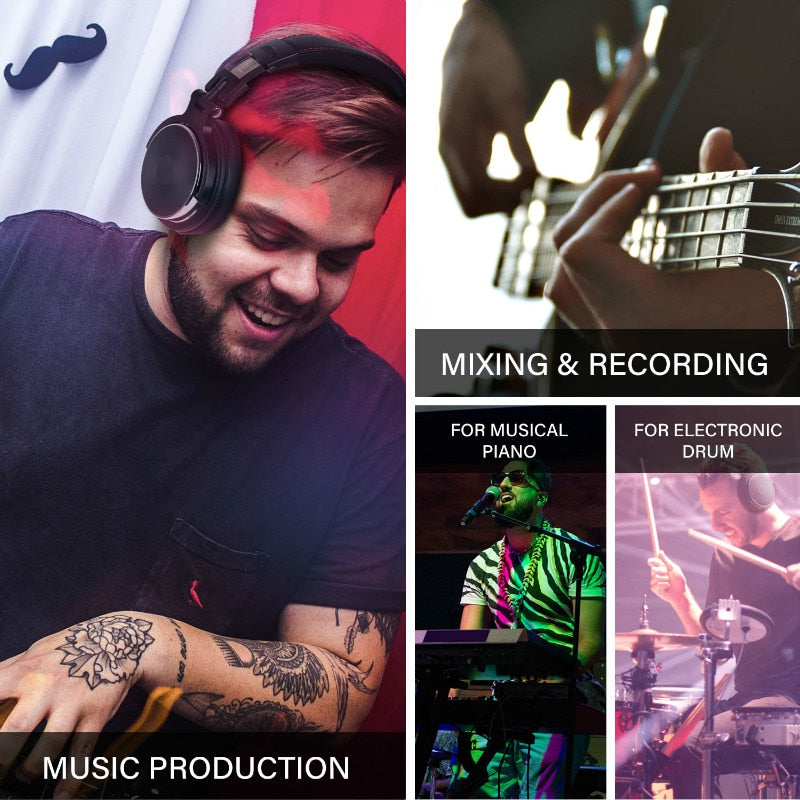 Professional Studio Pro DJ Headphones With Microphone