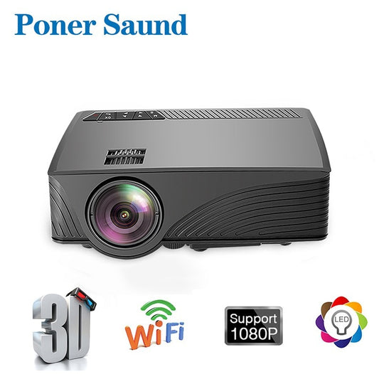 Poner Saund GP12 Mini Projector Portable WiFi Android 6.0 Home Cinema