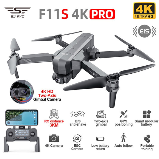 Sjrc F11 4k Pro Vs Sjrc F11s 4k Pro Drone With Camera 3km Wifi Gps Eis
