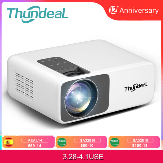 ThundeaL Full HD Projector 1080P 2K 4K Video LED 3D Portable Projector