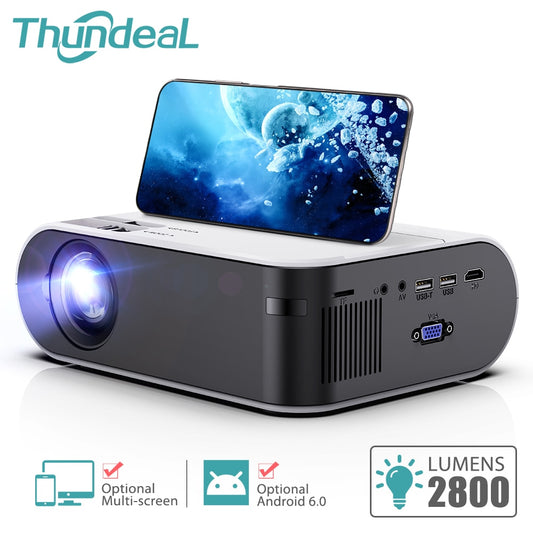 Mini Projector Android 6.0 Led Home Cinema