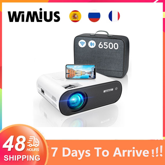 Wimius K5 Wifi Projector Bluetooth 6000l Mini Projector